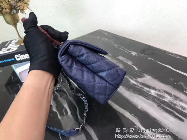 香奈兒CHANEL小號Chanel Coco handle全新頂級翻蓋單肩鏈條手柄包 肩帶可拆卸 DSC1103